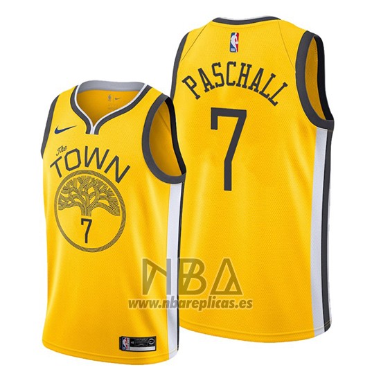 Camiseta Golden State Warriors Eric Paschall NO 7 Earned 2019-20 Amarillo